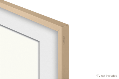 65" Beige Wood Customisable Frame for 2022 The Frame TV  